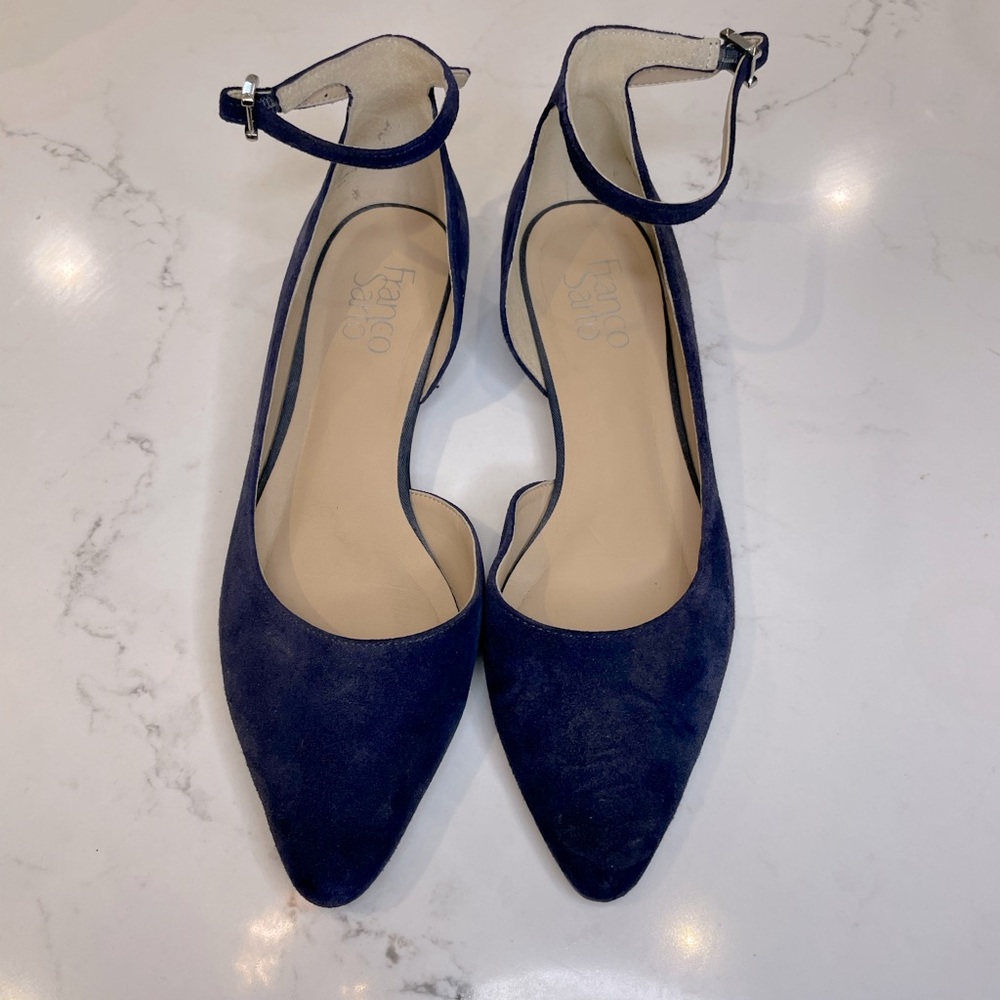 Franco sarto flat with ankle strap